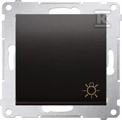 Wyłączniki światła i elektryczne - Kontakt KONTAKT_SIMON Przycisk zwierny światło SIMON 54 Antracyt DS1A.01/48 - miniaturka - grafika 1