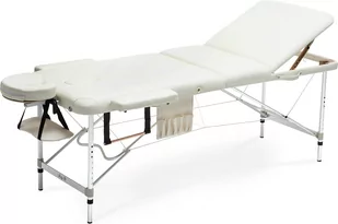 BODYFIT BODYFIT Stół, łóżko do masażu, 3 segmentowe, aluminiowe, beżowe, 195x70,5 cm - Łóżka - miniaturka - grafika 1