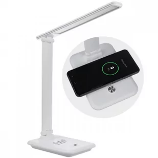 Maclean Lampka biurkowa LED 9w z ładowarką Qi MCE616W - Lampy stojące - miniaturka - grafika 2