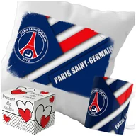 Gadżety dla niej i dla niego - Kubek Poduszka PSG PARIS SAINT GERMAIN 330ml 40x40cm i Opakowanie - miniaturka - grafika 1