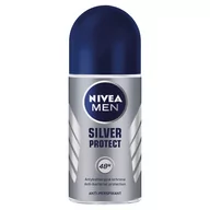 Dezodoranty i antyperspiranty męskie - Nivea antyperspirant SILVER PROTECT kulka 50ml - miniaturka - grafika 1