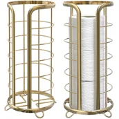 Papier toaletowy - Tutumi POJEMNIK NA PAPIER TOALETOWY ZŁOTY 322743C - miniaturka - grafika 1