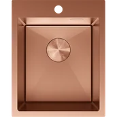 Zlewozmywaki - Mexen Solix zlewozmywak stalowy 1-komorowy 400 x 500 mm, miedź - 6406401000-65 - miniaturka - grafika 1