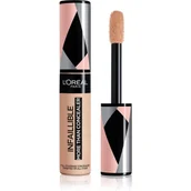 Korektory do twarzy - L'Oréal Paris Infaillible More Than Concealer nr 324 Oatmeal, wysoko pigmentowany korektor o dużej sile krycia i bardzo dużym aplikatorem, 11 ml - miniaturka - grafika 1