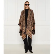 Swetry damskie - Liu Jo Ponczo Animalier Oversize fit - miniaturka - grafika 1