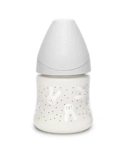 Suavinex Butelka Hygge okrągły wolny przepływ Króliki szare 150ml | PONAD 10 TYŚ PRODUKTÓW W ATRAKCYJNYCH CENACH | SZYBKA - Butelki dla niemowląt - miniaturka - grafika 1