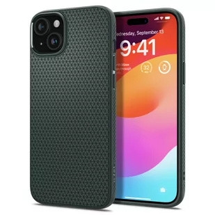Spigen Liquid Air, abyss green - iPhone 15 Plus - Etui i futerały do telefonów - miniaturka - grafika 1