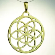 Wisiorki - Sotis Jajo życia Ag925 + Au 24kar, 5g - miniaturka - grafika 1