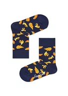Skarpetki damskie - Happy Socks Banana, kolorowe i zabawne, Skarpety dla dzieci, Niebieski-Żółty (0-12M) - miniaturka - grafika 1