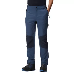 Spodnie męskie - Regatta Męskie Spodnie Trekkingowe ze Streczem Questra V Granatowy, Rozmiar: 32R - grafika 1