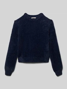 Sweter o kroju regular fit z obniżonymi ramionami model ‘KOGNEWPIUMO’ - Swetry dla dziewczynek - miniaturka - grafika 1