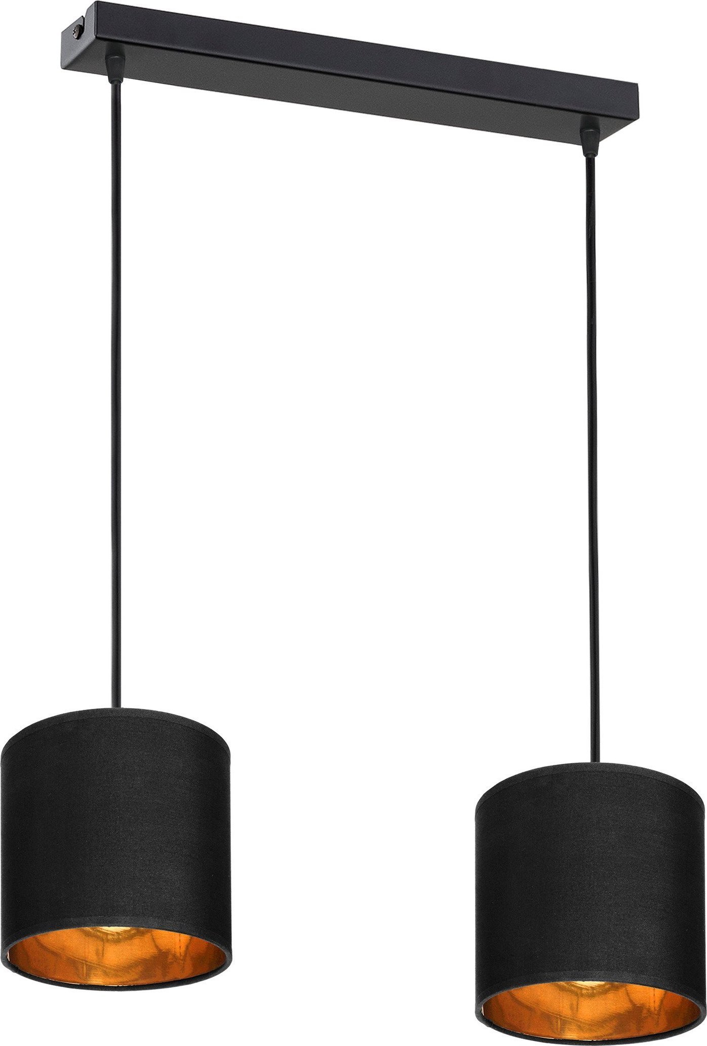 Lampa wisząca Orno NEVA lampa wisząca, moc max. 2x60W, E27, czarna