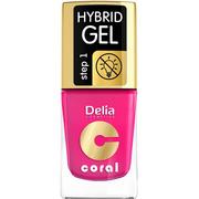 Lakiery do paznokci - Delia Cosmetics Coral Hybrid Gel Lakier do paznokci nr 03 róż 11ml Cosmetics - miniaturka - grafika 1