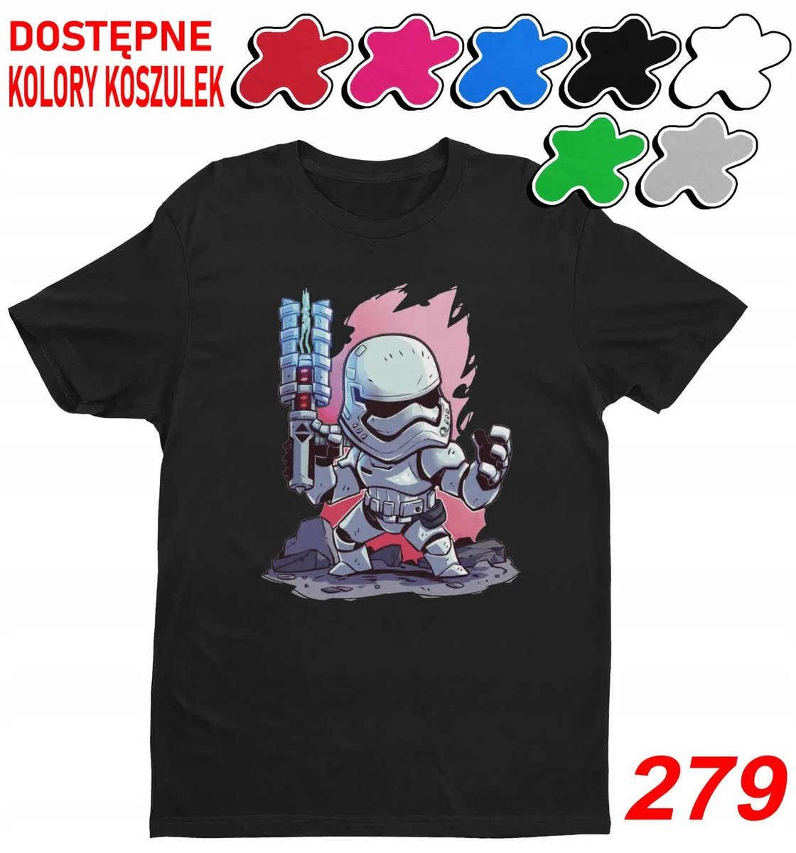 Dziecięca Koszulka T-Shirt Z Nadrukiem Wybór Star Wars Mini -L 146-152