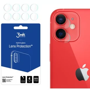 3MK Szkło na aparat Hybrid Glass Lens Protection dla iPhone 12 Mini 5903108323208 - Szkła hartowane na telefon - miniaturka - grafika 1