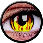 Soczewki kontaktowe - Maxvue Vision Crazy Lens - Flame Hot 2 szt moc 0.00 - miniaturka - grafika 1