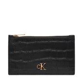 Etui na dokumenty i karty - Etui na karty kredytowe Calvin Klein Ck Croc 6 Cc Cardcase LV04F1094G Czarny - miniaturka - grafika 1