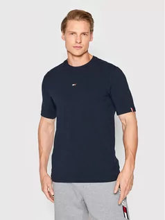 Koszulki męskie - Tommy Hilfiger T-Shirt Essentials Small Logo MW0MW22736 Granatowy Regular Fit - grafika 1
