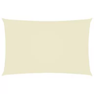 Parasole ogrodowe - vidaXL Prostokątny żagiel ogrodowy, tkanina Oxford, 2x5 m, kremowy 135204 - miniaturka - grafika 1