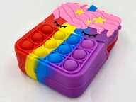 Zabawki sensoryczne - TOREBKA POP IT JEDNOROŻEC PUSH BUBBLE SENSORYCZNA - miniaturka - grafika 1