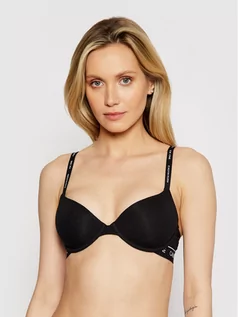 Biustonosze - Calvin Klein Underwear Biustonosz z fiszbiną Lightly Lined Demi 000QF5732E Czarny - grafika 1