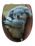 Akcesoria i części do kuchenek i piekarników - Deska sedesowa KOALA z funkcją Easy Close Duroplast motyw zwierzęcy WENKO 24718100 - miniaturka - grafika 1