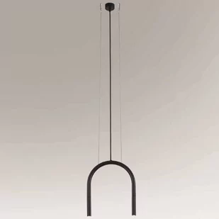 Shilo Wisząca LAMPA loftowa SUMOKO 7858 metalowa OPRAWA industrialny zwis czarny 7858 - Lampy sufitowe - miniaturka - grafika 1