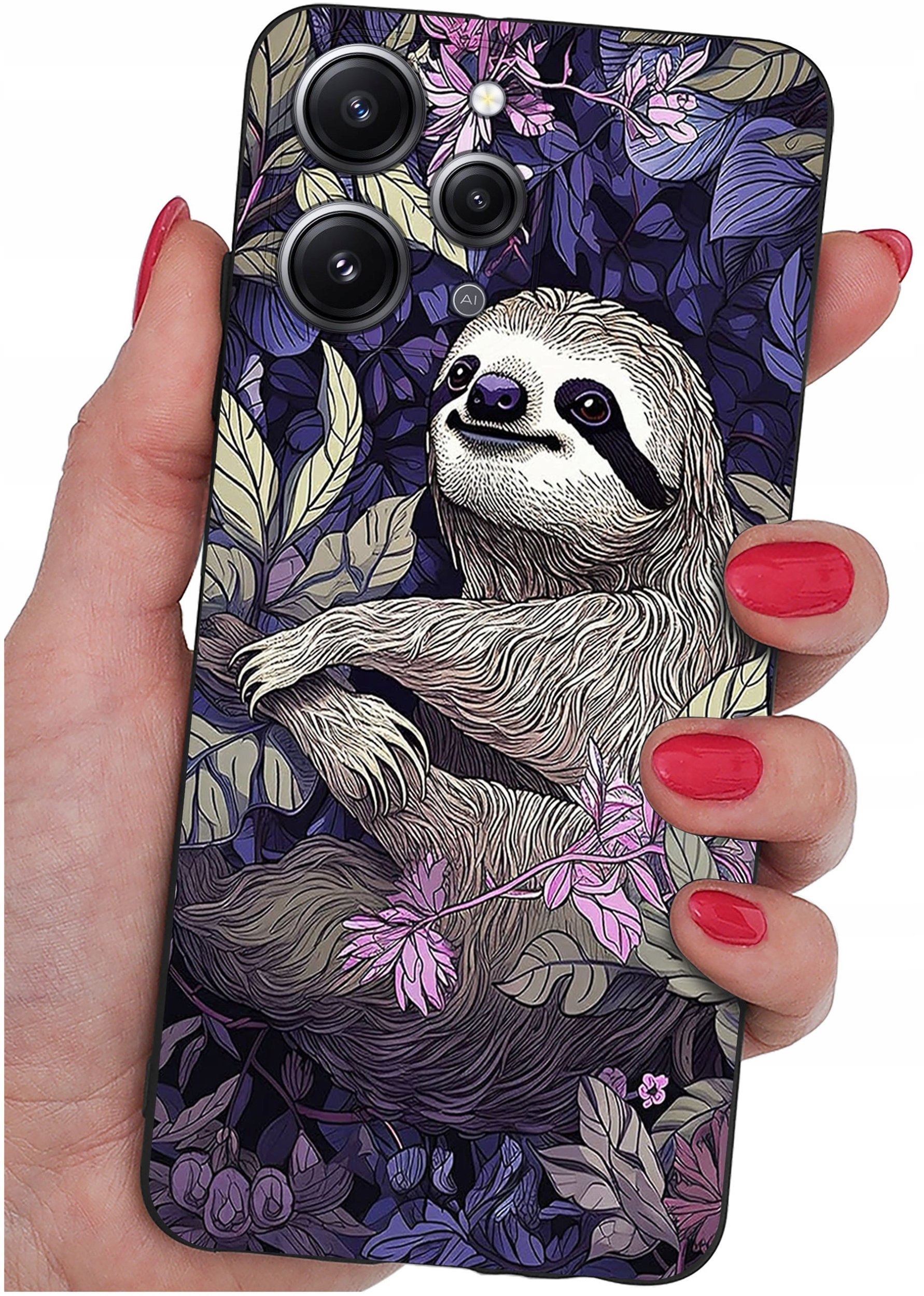 Etui do Xiaomi Redmi 12 4G WZORYSILIKONOWE MATT CASE + SZKŁO 9H