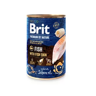 Brit dog Premium by Nature FISH with FISH skin - Mokra karma dla psów - miniaturka - grafika 1