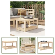 Stoły ogrodowe - The Living Store Stolik ogrodowy - 82 -5x50 -5x45 cm - lite drewno sosnowe - Stół Ogrodowy - miniaturka - grafika 1