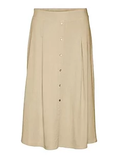 VERO MODA Damska spódnica Vmjesmilo Hw Calf WVN Ga Noos Rock, Irish Cream, L - Spódnice - miniaturka - grafika 1