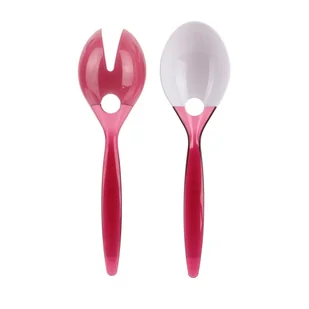 Fernity Zestaw sztućców do sałatki czerwone - Zestawy sztućców - miniaturka - grafika 1