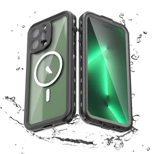 Etui Wodoodporne Alogy IP68 Case z przezroczystym tyłem Pancerna obudowa 360 do MagSafe do Apple iPhone 14 Pro Max - Etui i futerały do telefonów - miniaturka - grafika 8