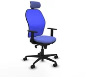 Fotele i krzesła biurowe - Krzesło Biurowe z Zagłówkiem Piqueras y Crespo 1D036N2 Jasnoniebieski - miniaturka - grafika 1