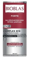 Szampony do włosów - Bioblas Forte Complex B19 Szampon na intensywne wypadanie włosów, 360 ml - miniaturka - grafika 1