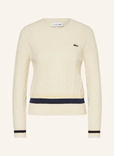 Lacoste Sweter beige - LACOSTE - Swetry damskie - miniaturka - grafika 1