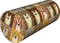 Kołdry i poduszki dla dzieci - Bertoni-arco Poduszka Wałek - PEXESO BEIGE - 15x40 cm - miniaturka - grafika 1