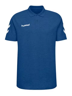 Koszulki męskie - Hummel Koszulka polo w kolorze niebieskim - grafika 1