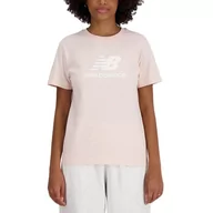 Koszulki sportowe damskie - Koszulka New Balance WT41502OUK - różowa - miniaturka - grafika 1