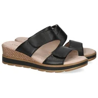 Klapki i japonki damskie - Klapki damskie Caprice 9-27250-42 040 BLACK SOFTNAP. 37 - miniaturka - grafika 1
