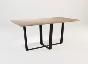 Stół z litego drewna i stali V03 SJ ASH - Stoły - miniaturka - grafika 1