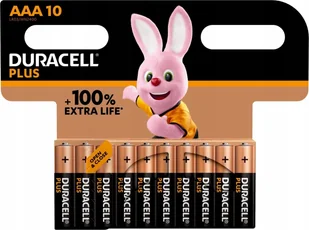 Duracell Duracell Batterie Plus NEW -AAA MN2400/LR03 Micro 10St. - Baterie i akcesoria - miniaturka - grafika 1