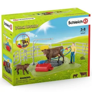 Schleich Zagroda Dla Krów + Myjnia - Figurki dla dzieci - miniaturka - grafika 1