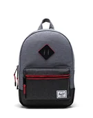 Plecaki - Herschel dziecięcy dziedzictwo plecak, rozmyty kwiatowy/czarny crossshatch, Średni szary krzyżowy/czarny wzór, Rozmiar uniwersalny - miniaturka - grafika 1