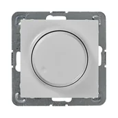 Wyłączniki światła i elektryczne - Ospel Ściemniacz AS MODUŁ przyciskowo-obrotowy do żar. i halog. biały - miniaturka - grafika 1
