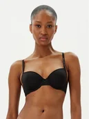 Biustonosze - Tommy Hilfiger Biustonosz balkonetka UW0UW02420 Czarny - miniaturka - grafika 1