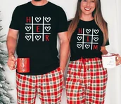 Gadżety dla niej i dla niego - Zestaw koszulek dla pary na walentynki him her - miniaturka - grafika 1