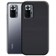 Etui i futerały do telefonów - Etui Do Xiaomi Redmi Note 10 5G Gumowe Obudowa Czarne Matowe Silikon Slim - miniaturka - grafika 1