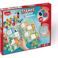 Przybory szkolne - Kolorowe Stempelki literki i zwierzątka Creativ 907060 MAPED - miniaturka - grafika 1