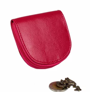 Podkówka Półokrągła Kominek 2w1 Skóra Naturalna ELKOR (PL) Średnia - Portfele - miniaturka - grafika 2